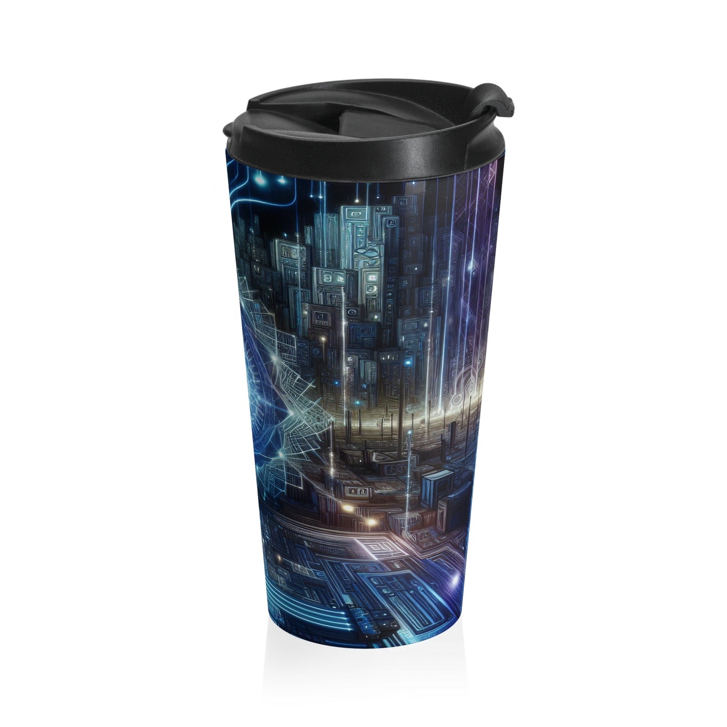 The Astronomer's Midnight Canvas - Travel Mug