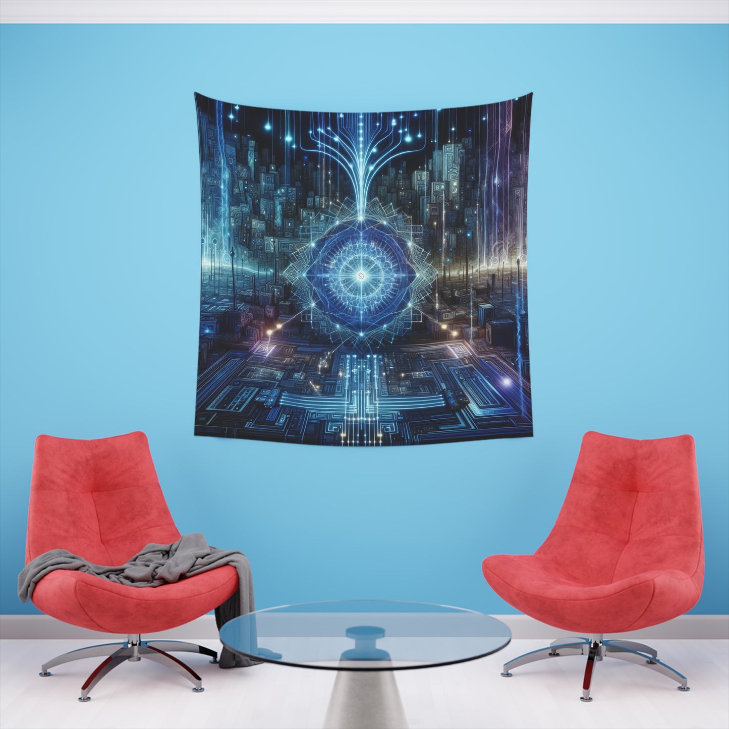 The Astronomer's Midnight Canvas - Tapestry