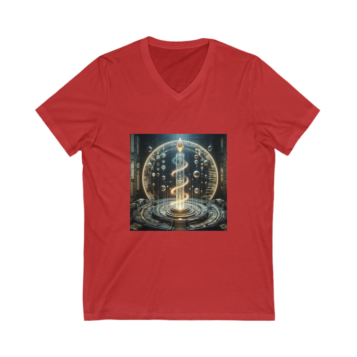 Copy of Alchemy of Celestial Enlightenment: A 1600s Astronomical Canvas - V-Neck Tee