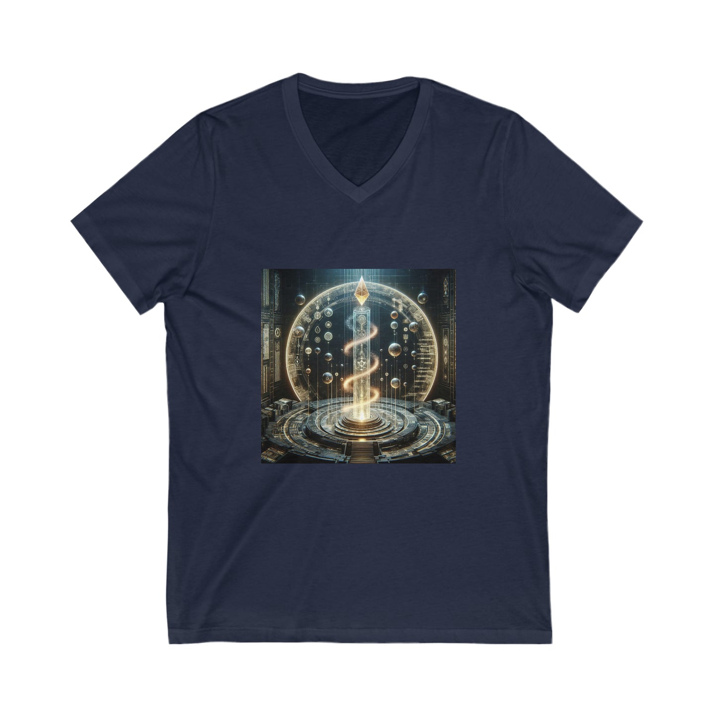 Copy of Alchemy of Celestial Enlightenment: A 1600s Astronomical Canvas - V-Neck Tee