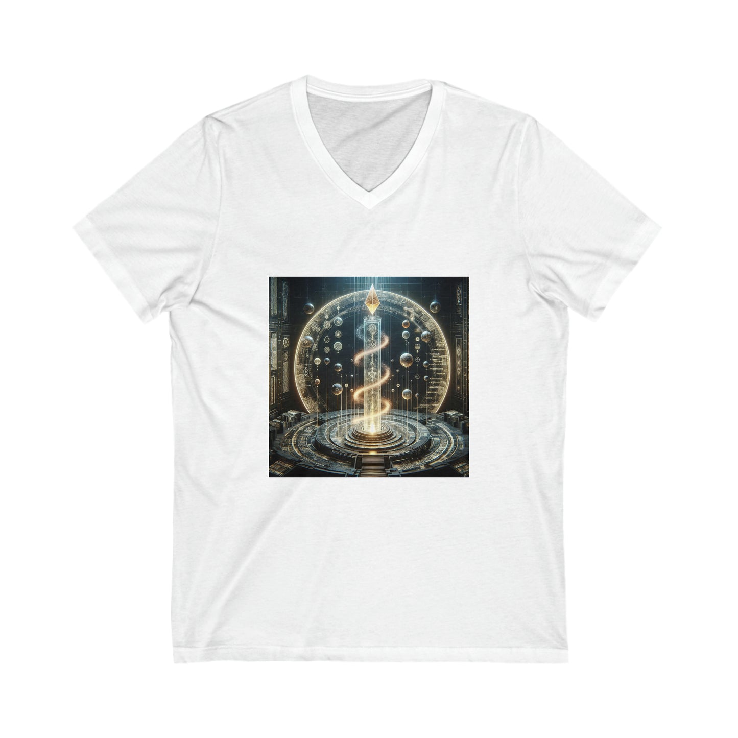 Copy of Alchemy of Celestial Enlightenment: A 1600s Astronomical Canvas - V-Neck Tee