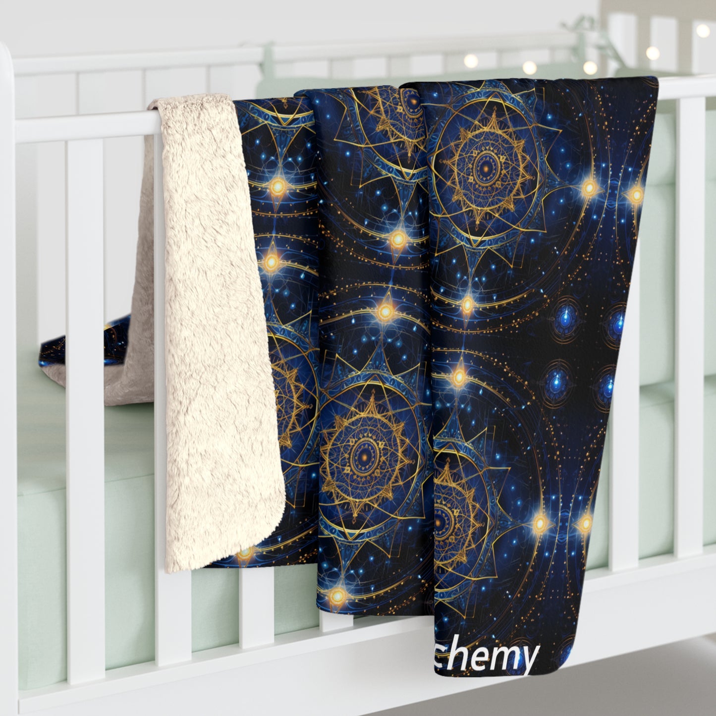 CyberAlchemy Compass on Fleece Blanket