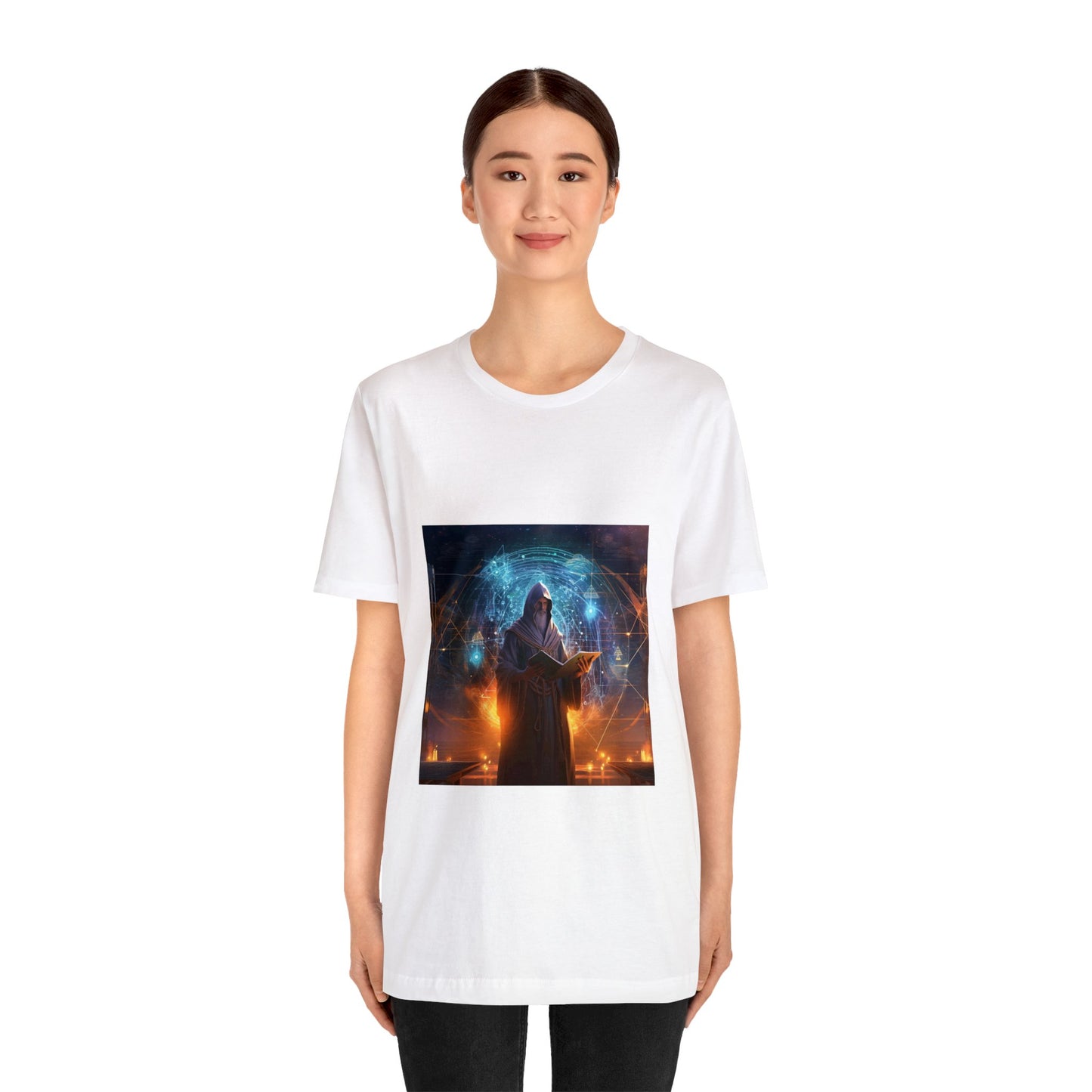 Science Meets Art: The Celestial Mural - V-Neck Tee