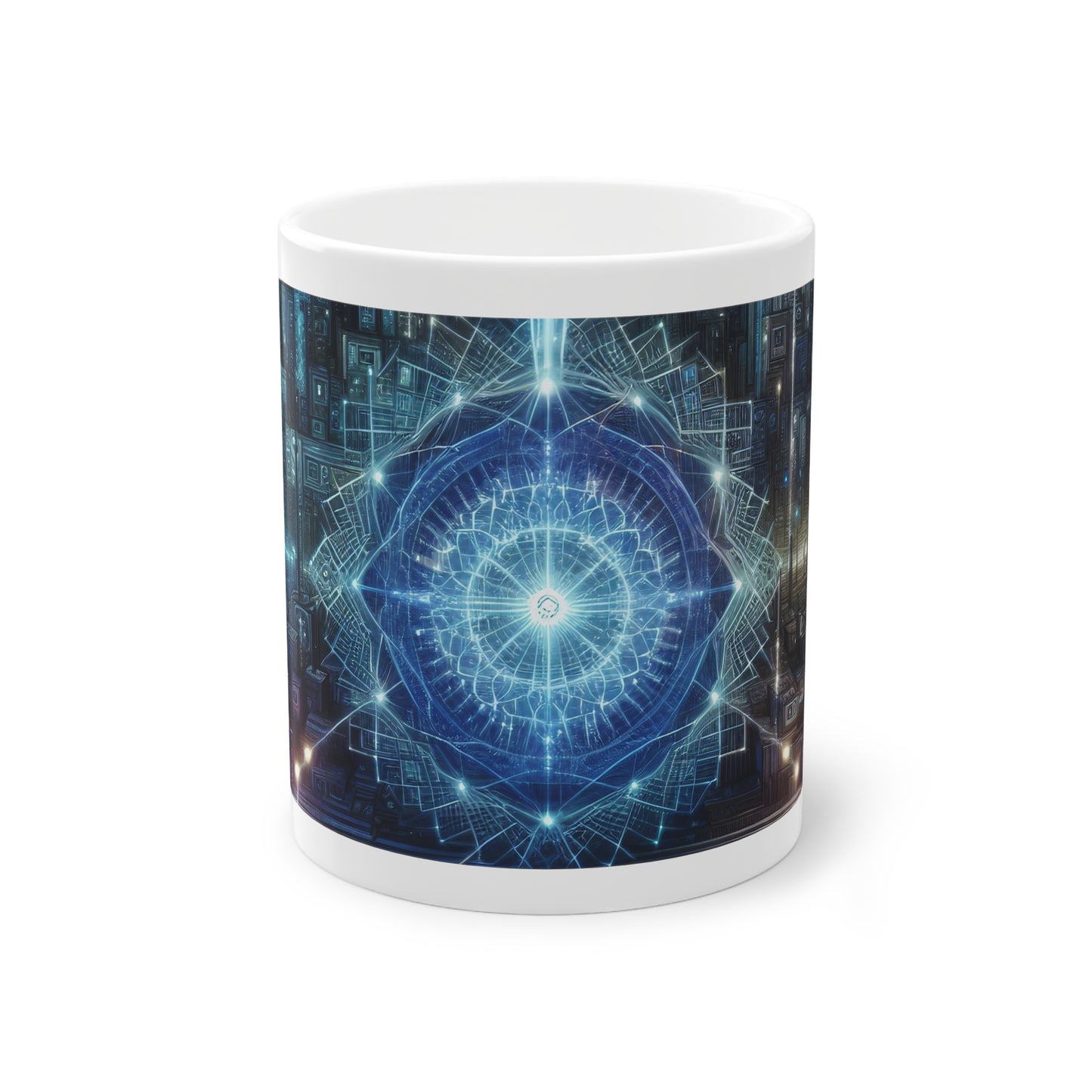 The Astronomer's Midnight Canvas - Ceramic Mug