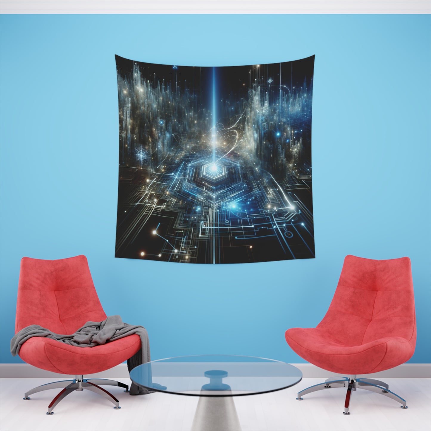 The Alchemical Garden at Midnight - Tapestry