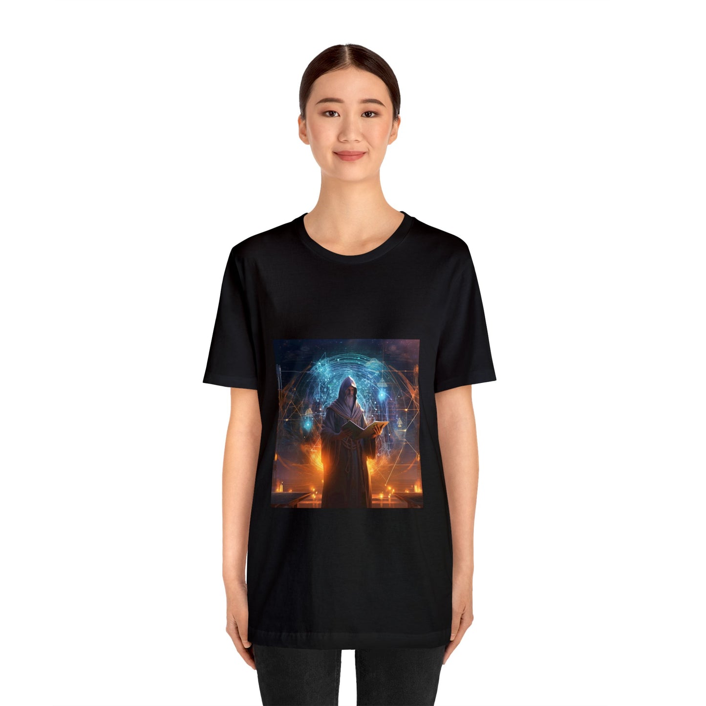 Science Meets Art: The Celestial Mural - V-Neck Tee