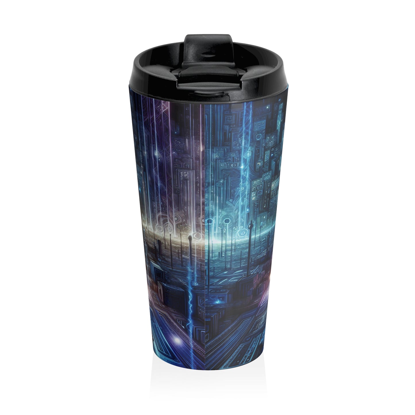 The Astronomer's Midnight Canvas - Travel Mug