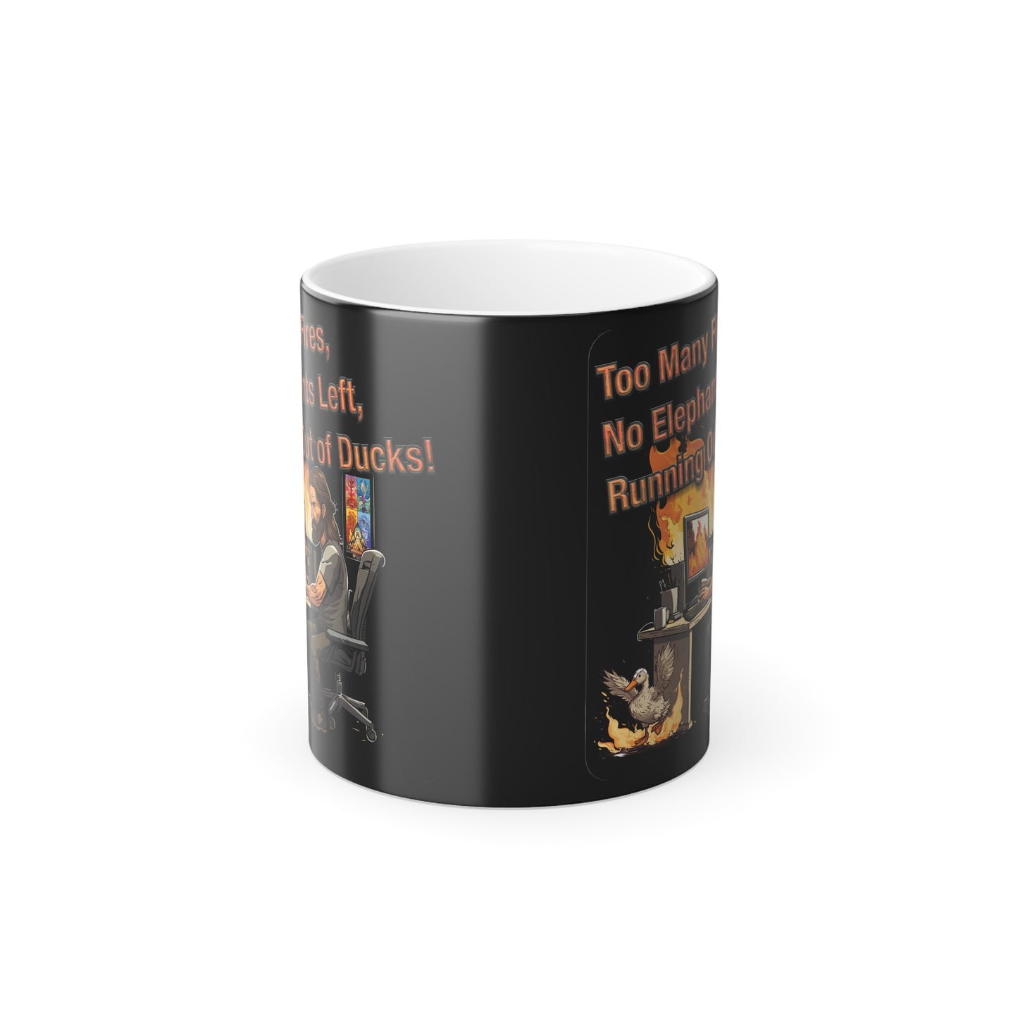 Too many fires! Color Morphing Mug
