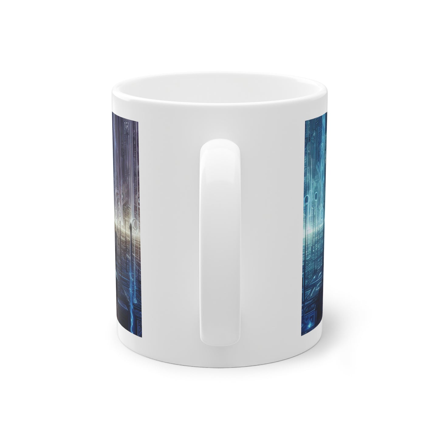 The Astronomer's Midnight Canvas - Ceramic Mug