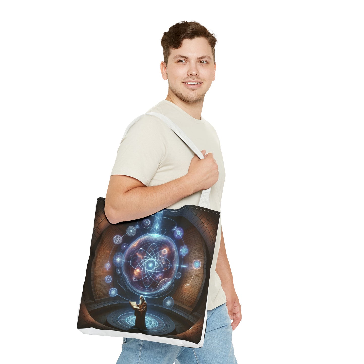Voyage of the Alchemical Cosmos: A Masterpiece in Oils - Tote Bag