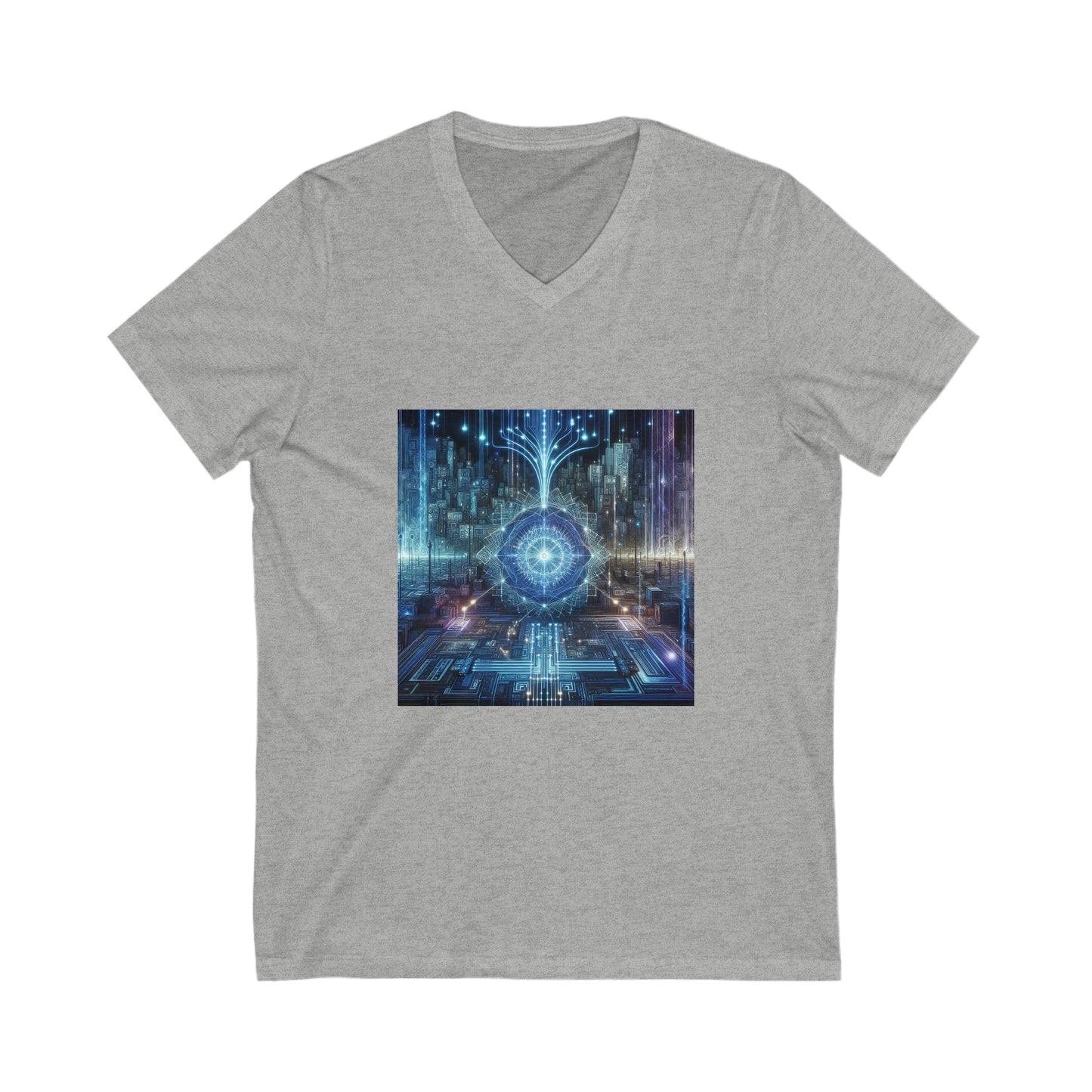 The Astronomer's Midnight Canvas - V-Neck Tee