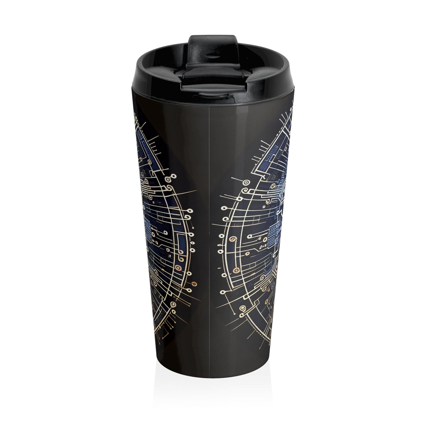Celestial Microcosm: An Intricate Dance of Science and Artistry - Travel Mug