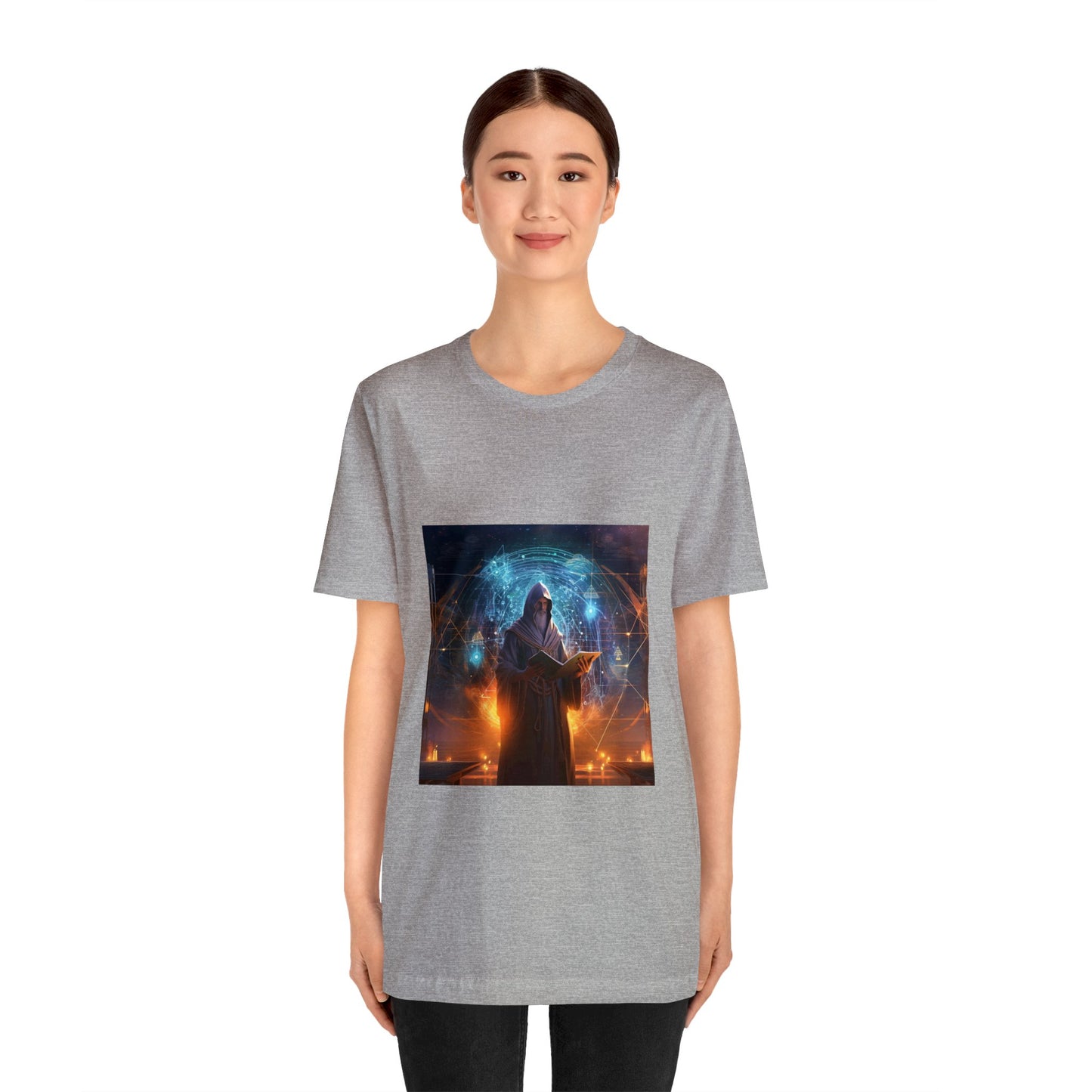 Science Meets Art: The Celestial Mural - V-Neck Tee
