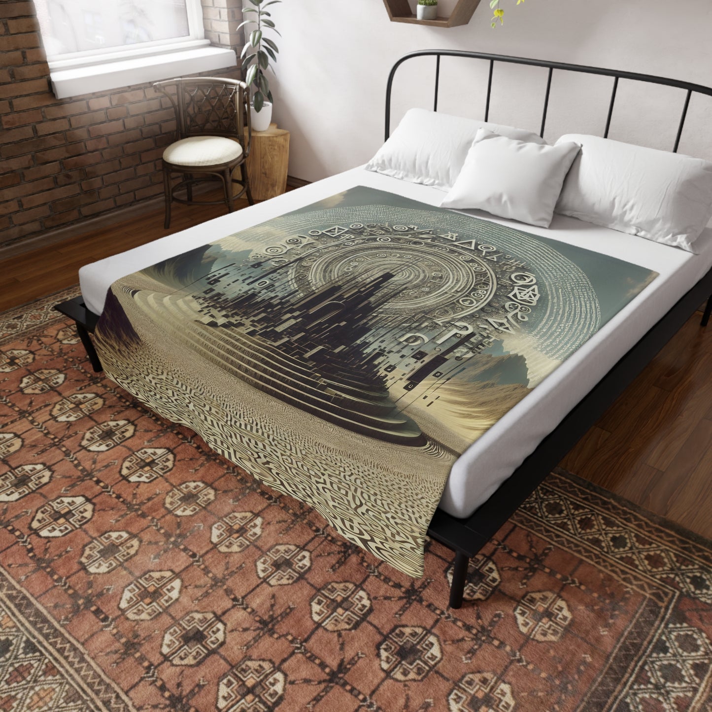 Celestial Chiaroscuro: A Cosmic Allegory - Blanket