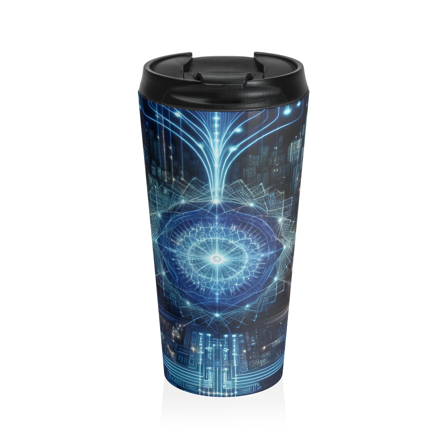 The Astronomer's Midnight Canvas - Travel Mug