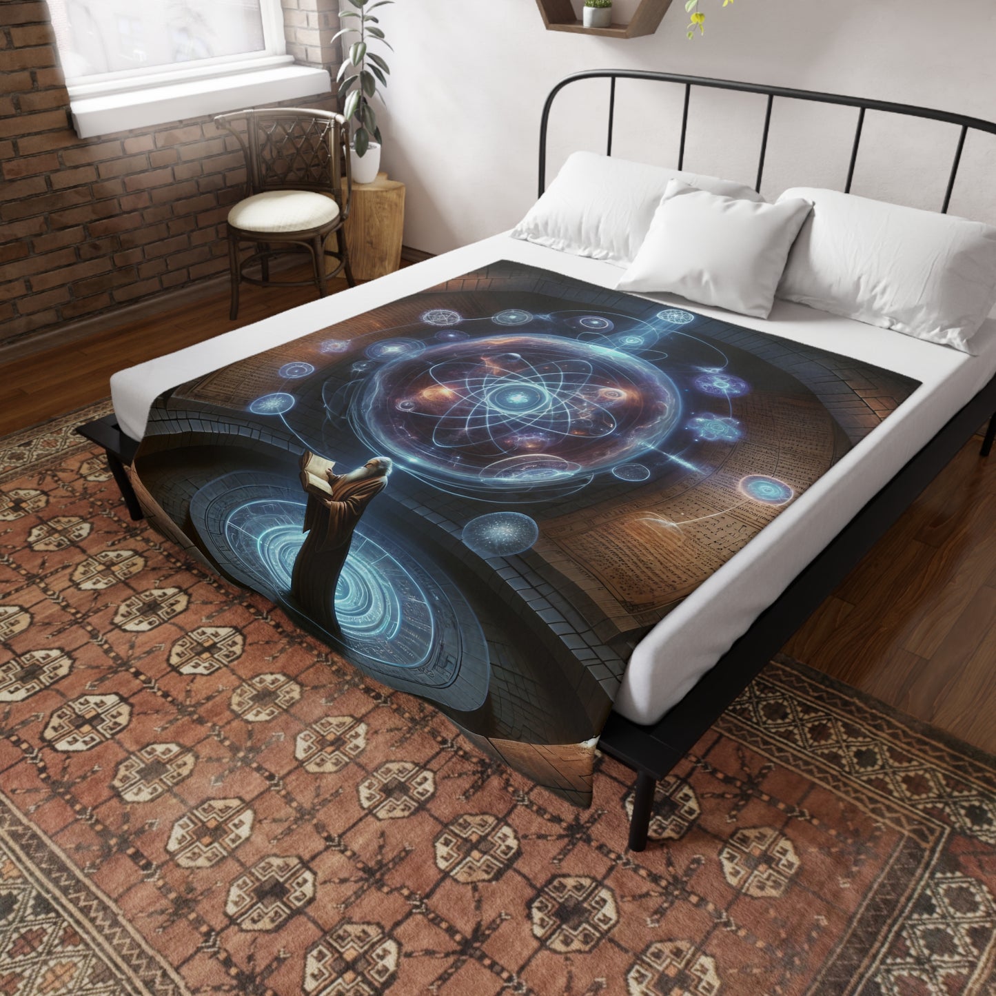 Voyage of the Alchemical Cosmos: A Masterpiece in Oils - Blanket