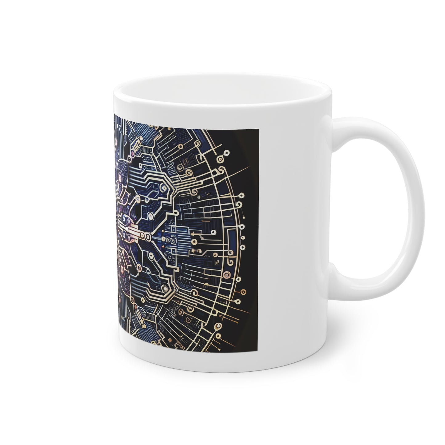 Celestial Microcosm: An Intricate Dance of Science and Artistry - Ceramic Mug