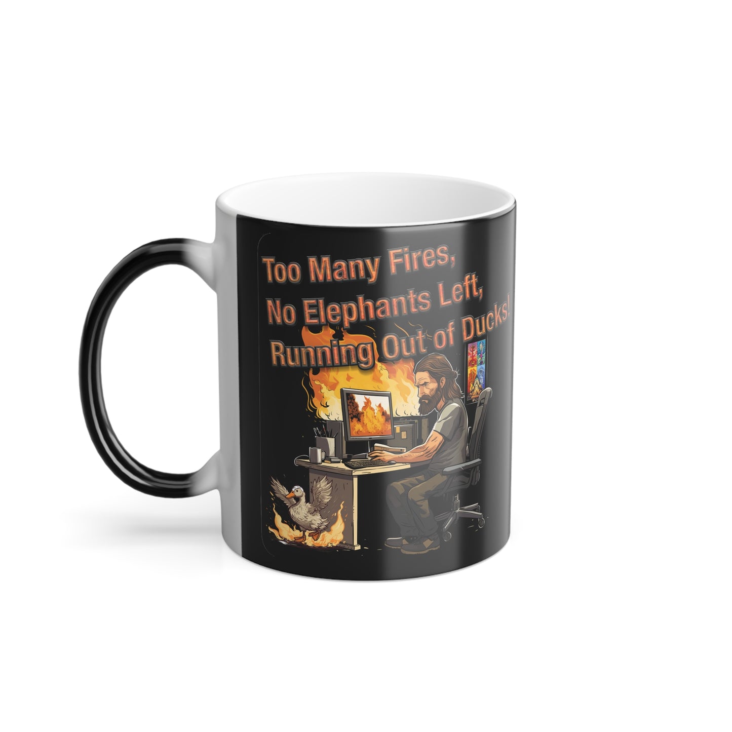 Too many fires! Color Morphing Mug