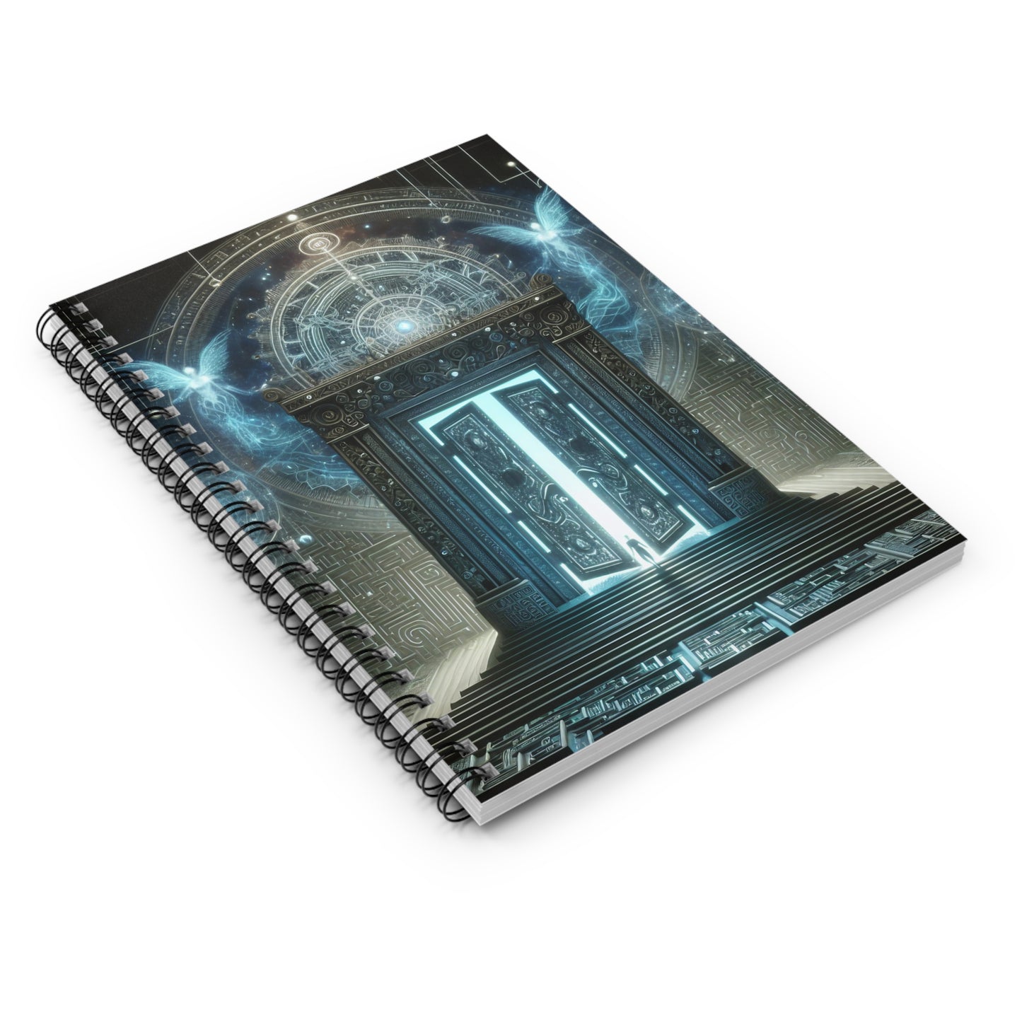 The Galilean Moons in Vermilion Sky - Spiral Notebook