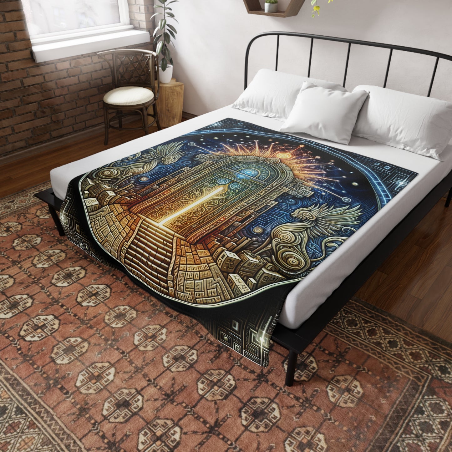 Alchemy of Enlightenment: A Celestial Dance - Blanket
