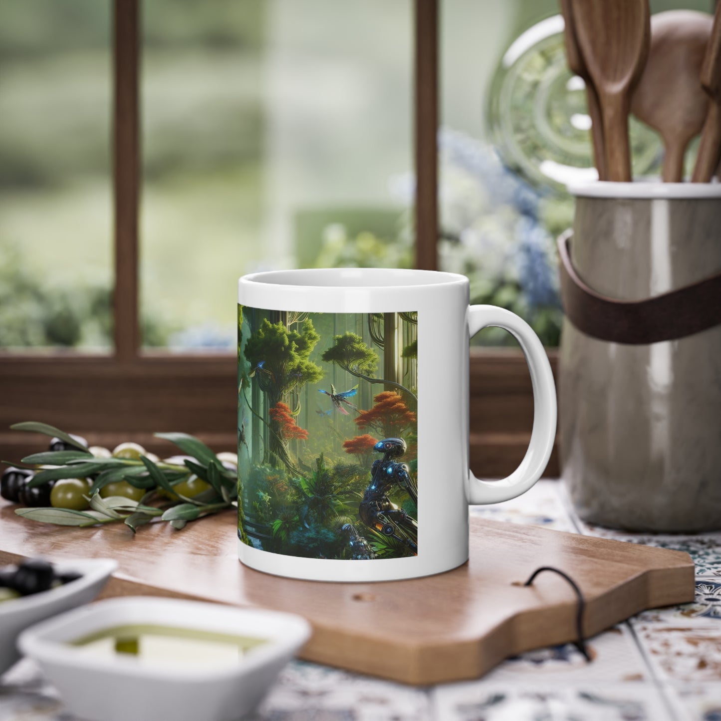 The Alchemical Garden at Midnight - Ceramic Mug