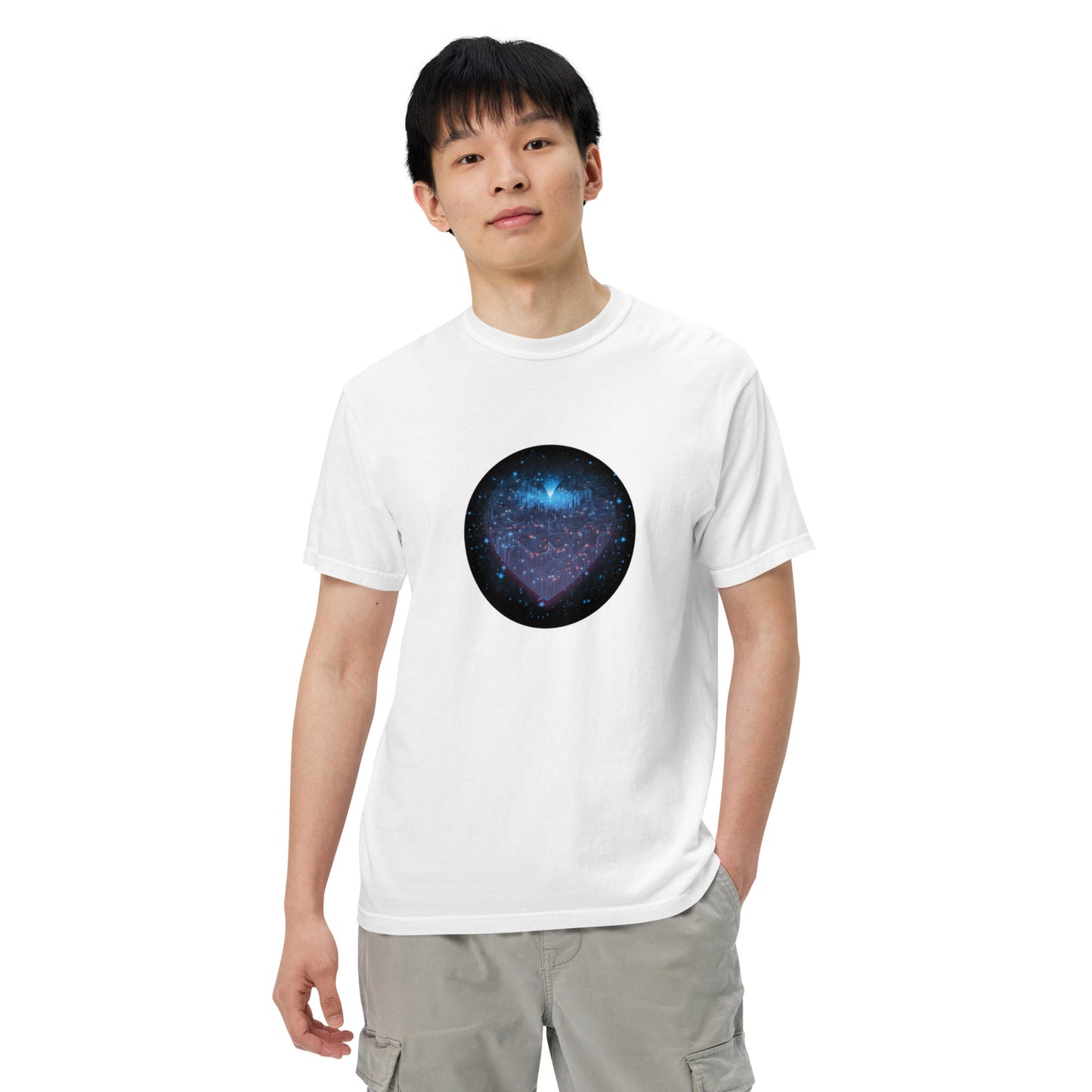 Cyber Heart - heavyweight t-shirt