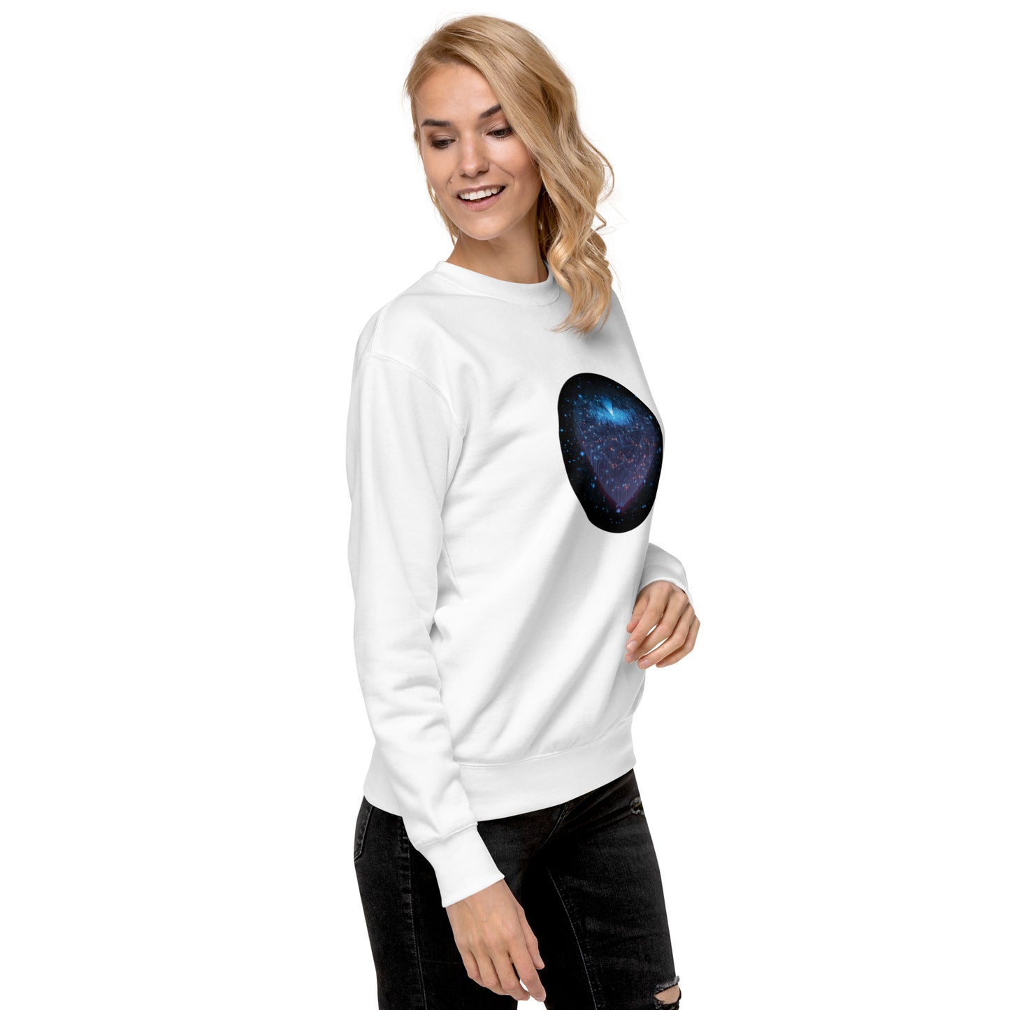 Cyber Heart on Unisex Sweatshirt
