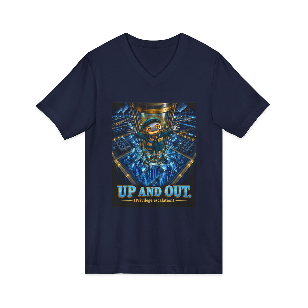 CharlAI – Up and Out (Privilege Escalation) – V-Neck Tee