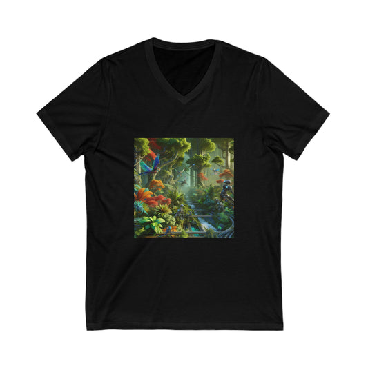 The Alchemical Garden at Midnight -  V-Neck Tee