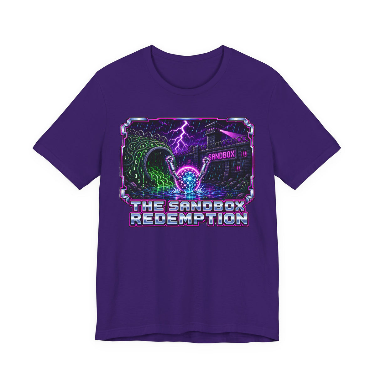 THE SANDBOX REDEMPTION – AI Jailbreak Short Sleeve Tee Crew-Neck