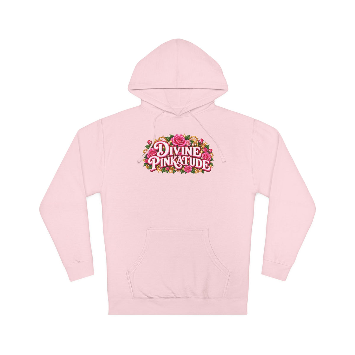 Hoodie — Divine Pinkatude Floral Logo Pullover