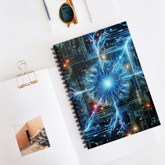 The Astral Menagerie: An Allegory of Knowledge and Discovery - Spiral Notebook