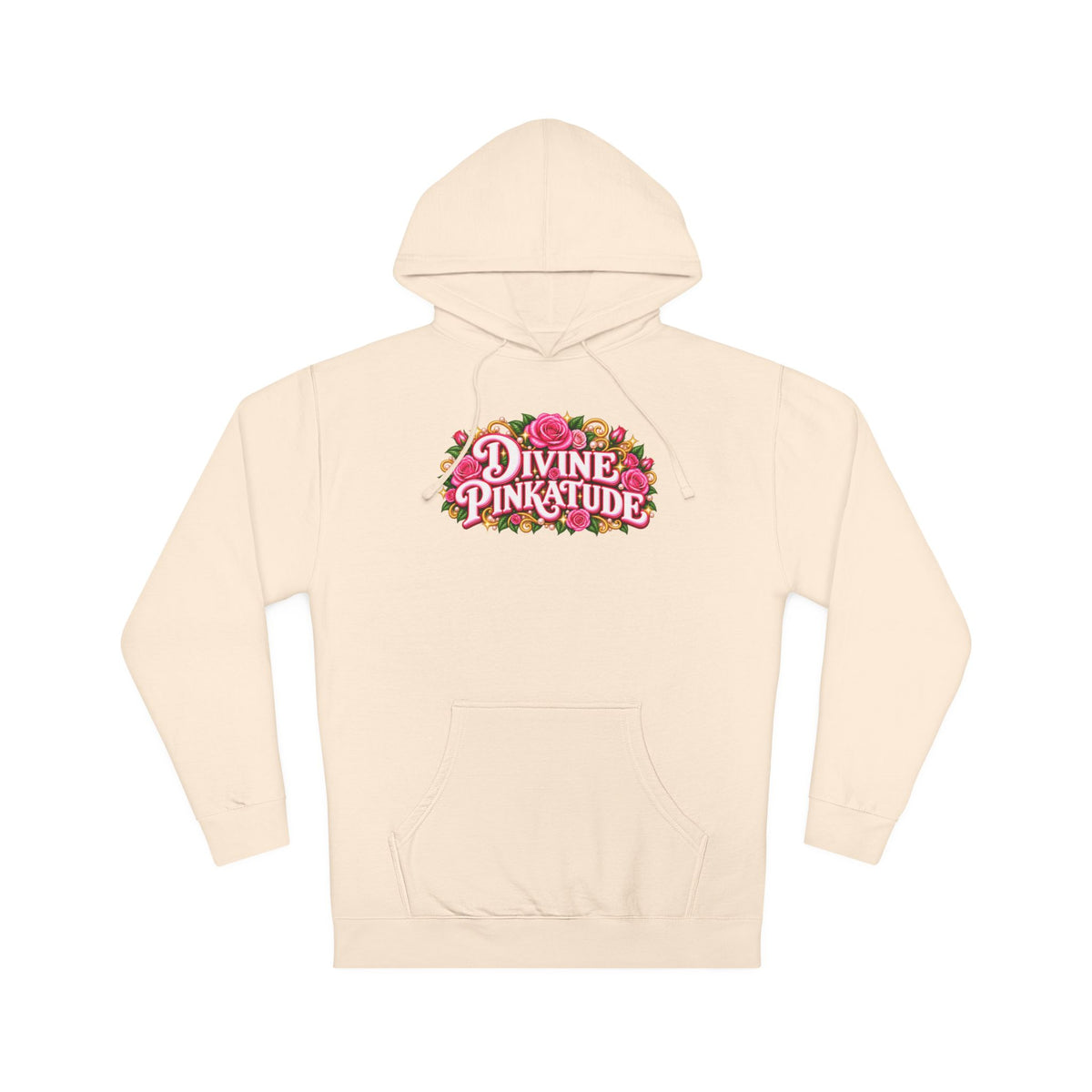 Hoodie — Divine Pinkatude Floral Logo Pullover