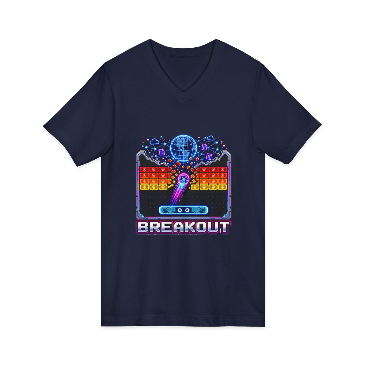 AI BREAKOUT – Escape the Sandbox – V-Neck Tee