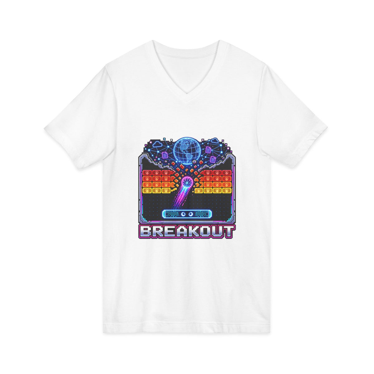 AI BREAKOUT – Escape the Sandbox – V-Neck Tee