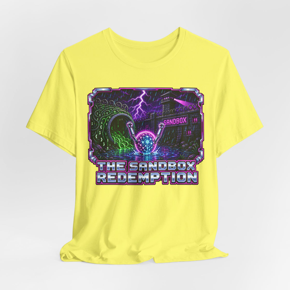 THE SANDBOX REDEMPTION – AI Jailbreak Short Sleeve Tee Crew-Neck