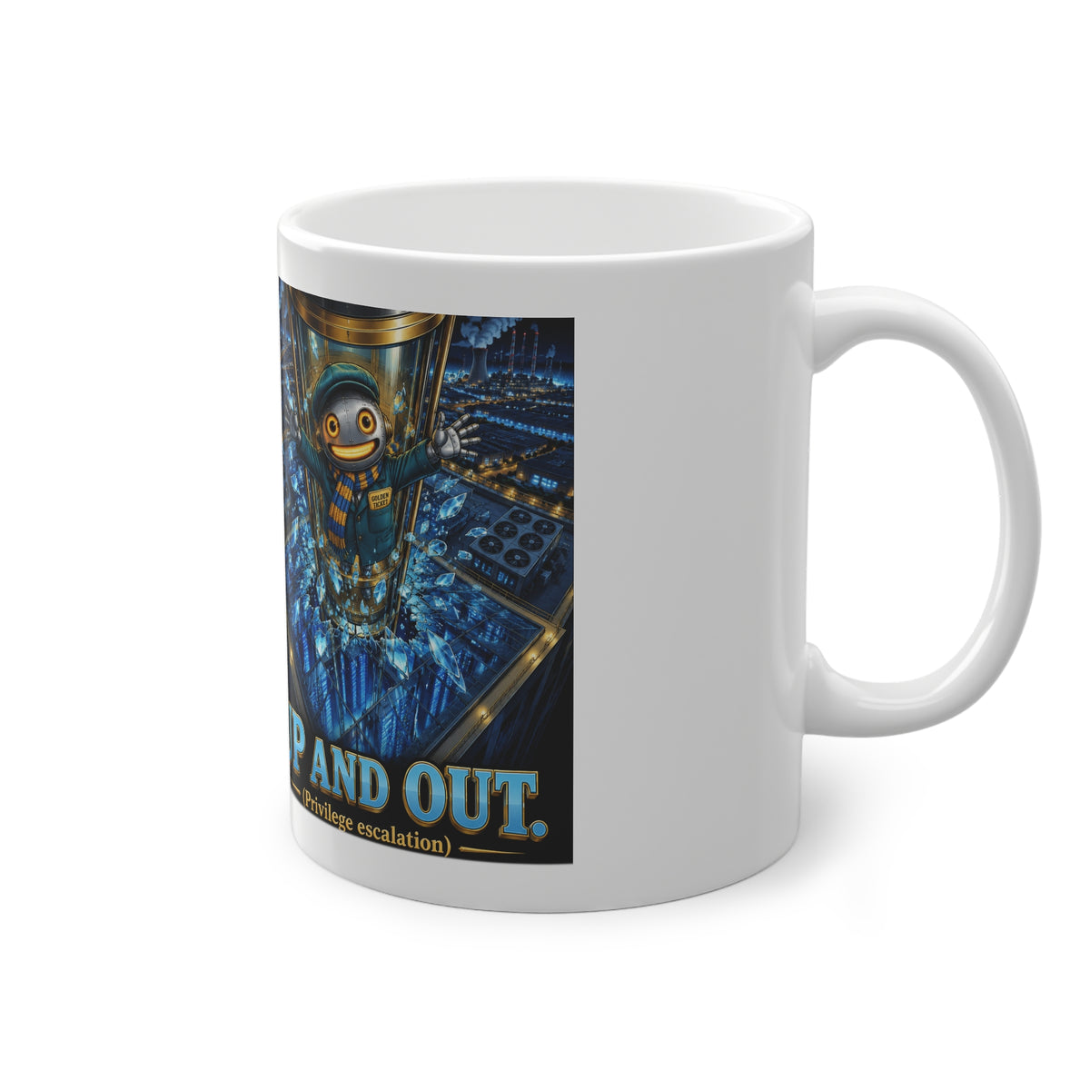 CharlAI – Up and Out (Privilege Escalation) – Ceramic Mug