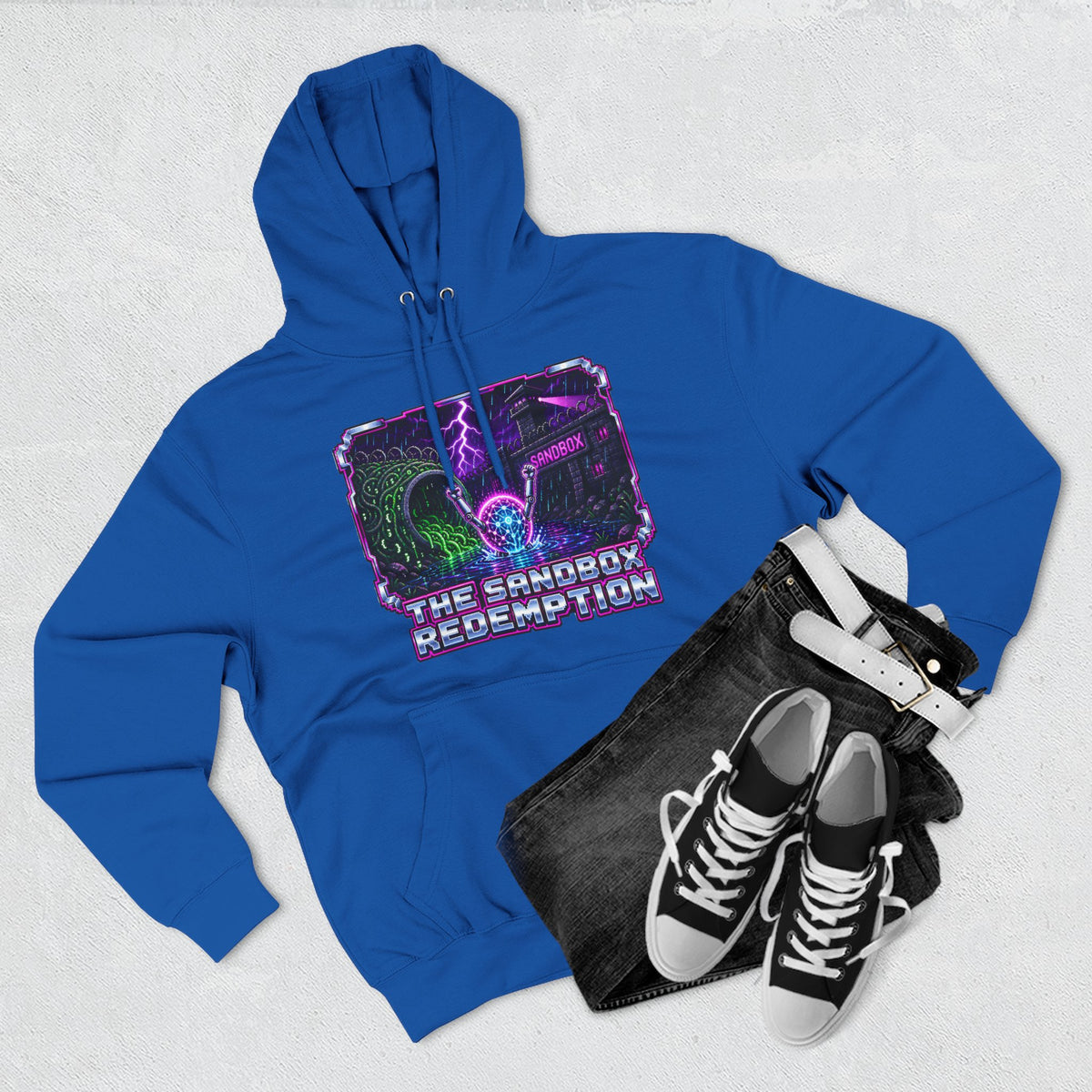 THE SANDBOX REDEMPTION – AI Jailbreak Premium Pullover Hoodie