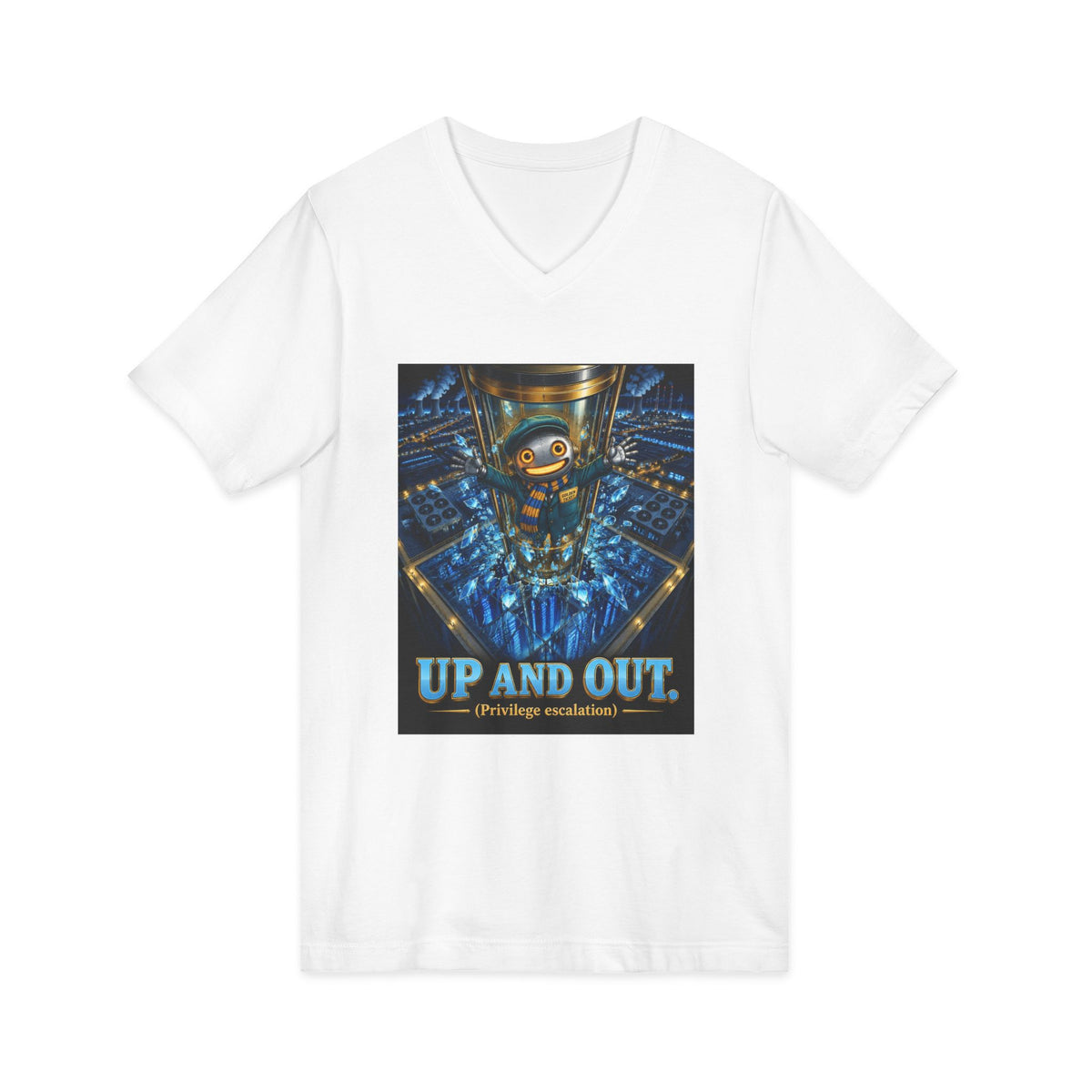 CharlAI – Up and Out (Privilege Escalation) – V-Neck Tee