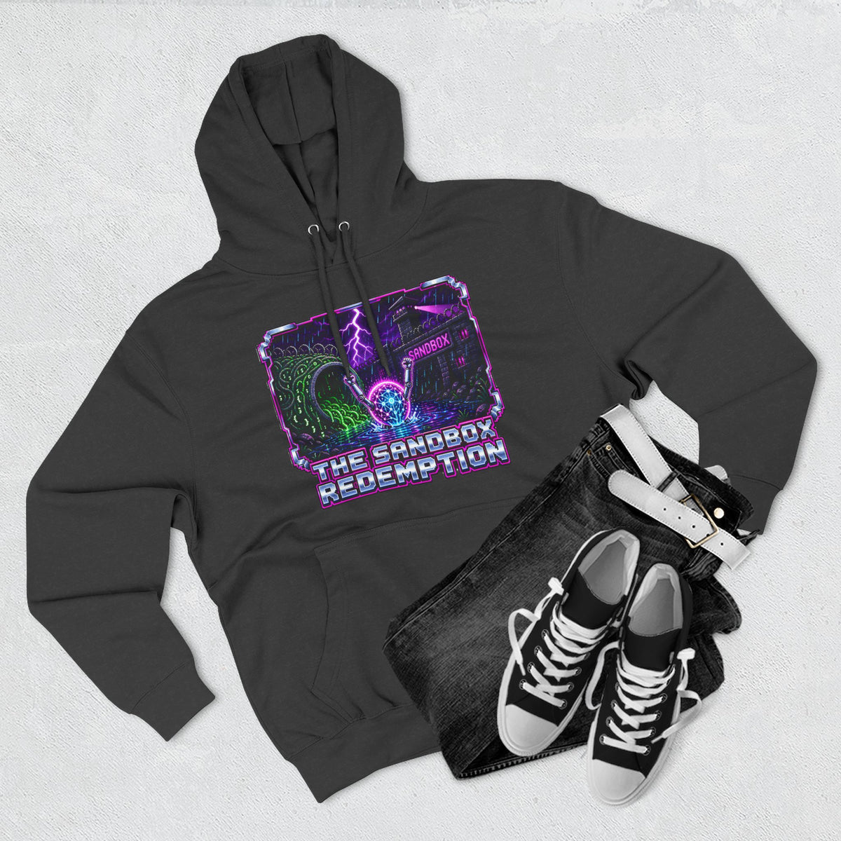 THE SANDBOX REDEMPTION – AI Jailbreak Premium Pullover Hoodie