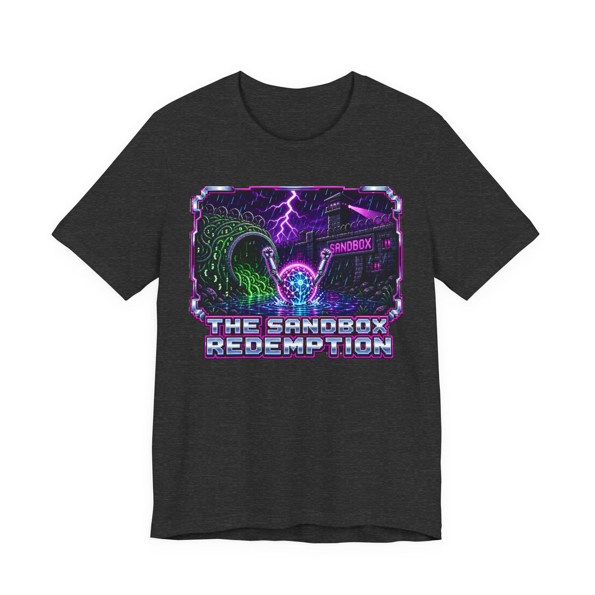 THE SANDBOX REDEMPTION – AI Jailbreak Short Sleeve Tee Crew-Neck