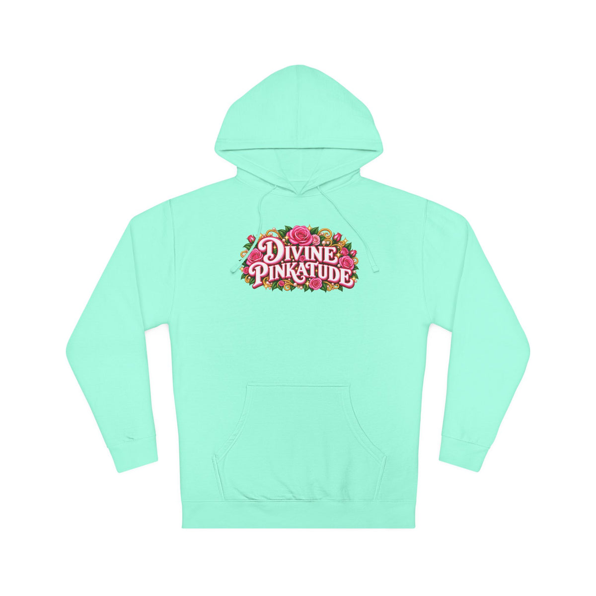 Hoodie — Divine Pinkatude Floral Logo Pullover