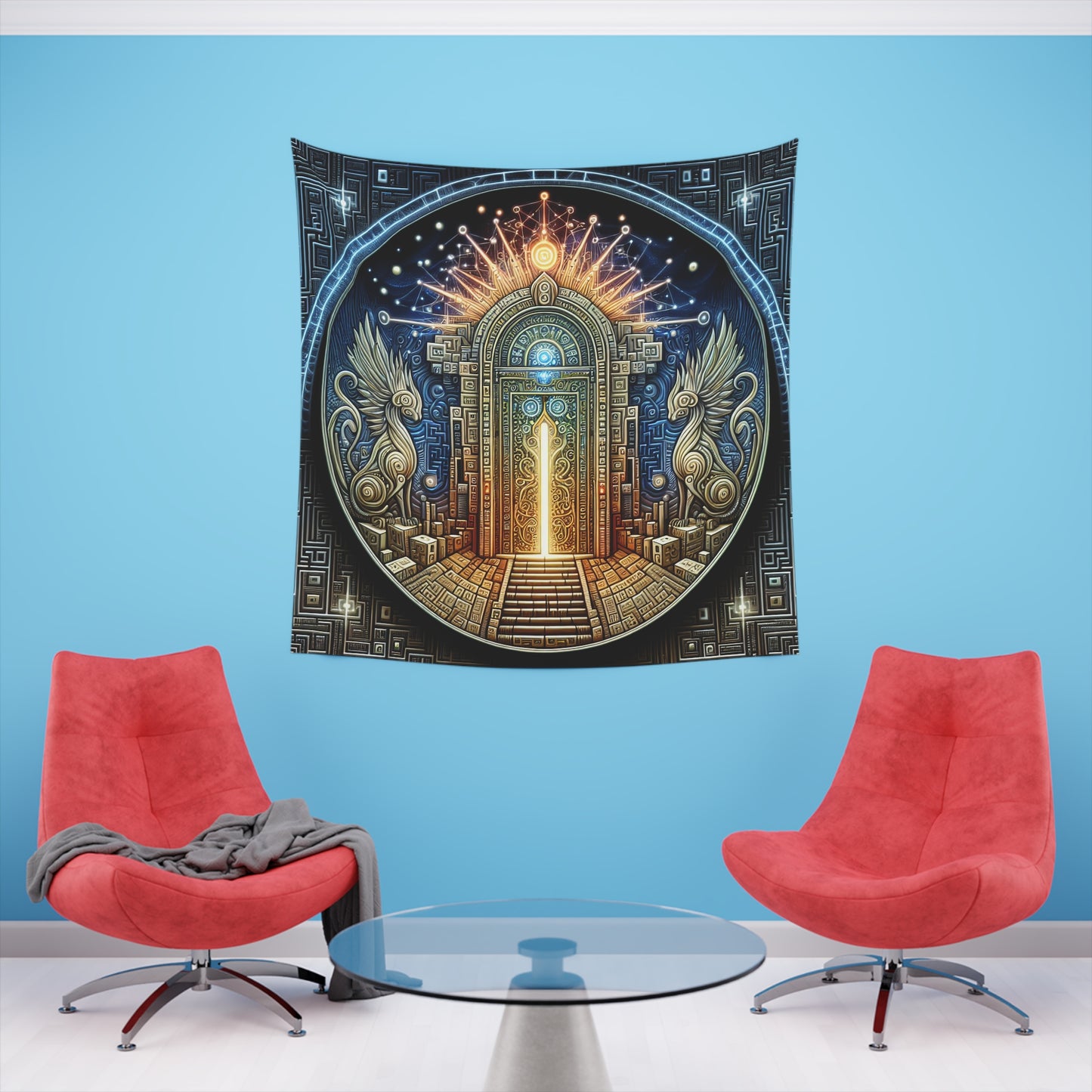 Alchemy of Enlightenment: A Celestial Dance - Tapestry
