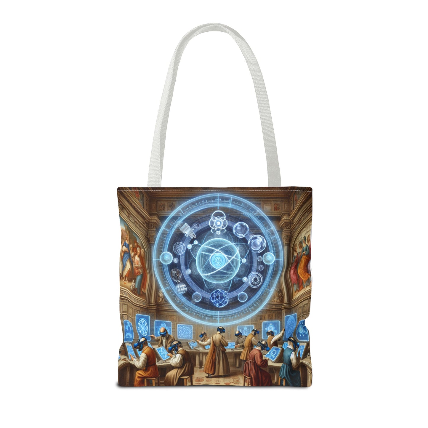 Celestial Mechanica: A Tapestry of Stars and Scholars - Tote Bag