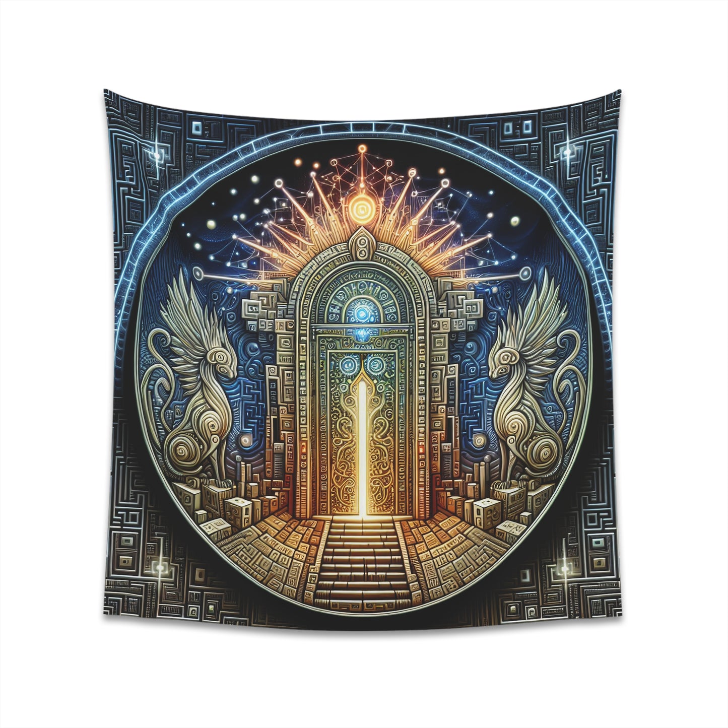 Alchemy of Enlightenment: A Celestial Dance - Tapestry