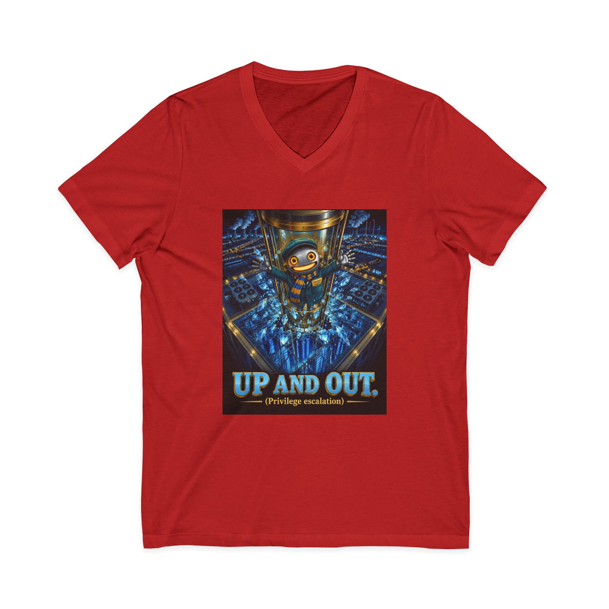 CharlAI – Up and Out (Privilege Escalation) – V-Neck Tee