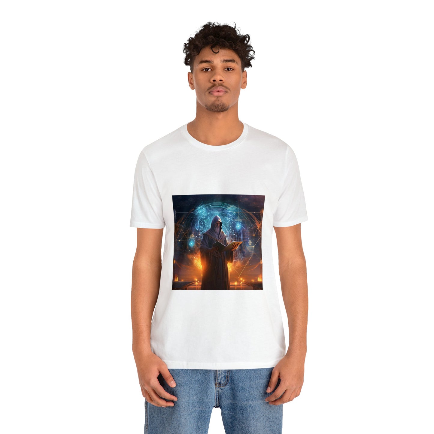 Science Meets Art: The Celestial Mural - V-Neck Tee