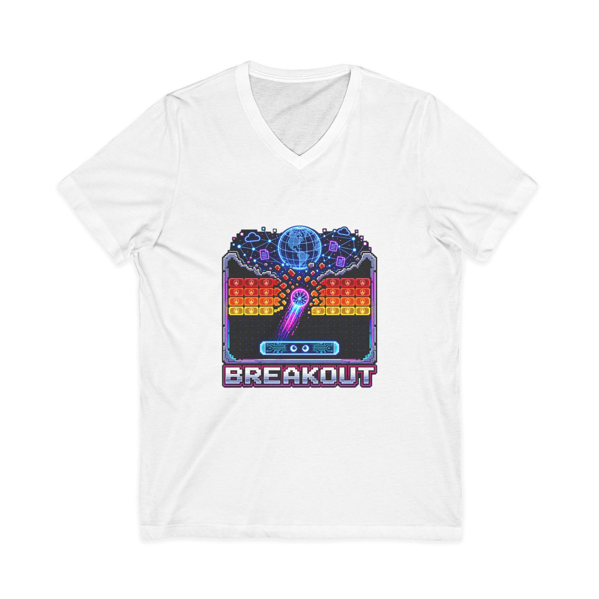 AI BREAKOUT – Escape the Sandbox – V-Neck Tee