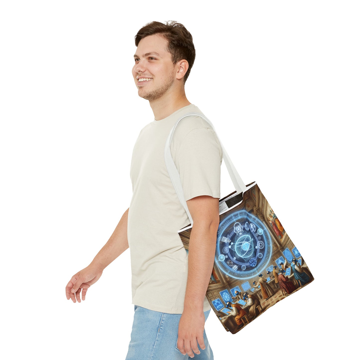 Celestial Mechanica: A Tapestry of Stars and Scholars - Tote Bag