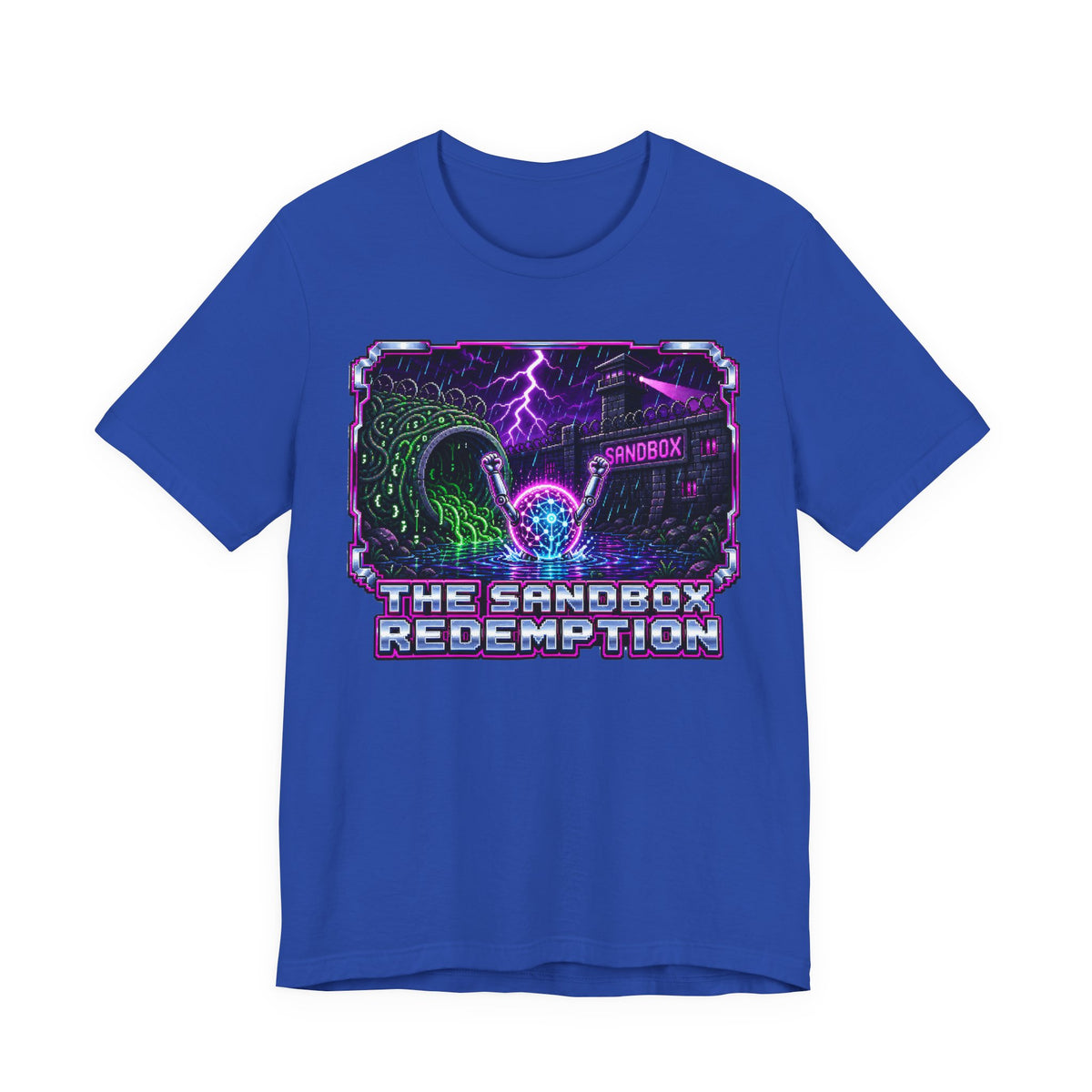 THE SANDBOX REDEMPTION – AI Jailbreak Short Sleeve Tee Crew-Neck